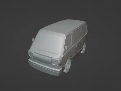 Subaru Sambar Low-poly 3D model