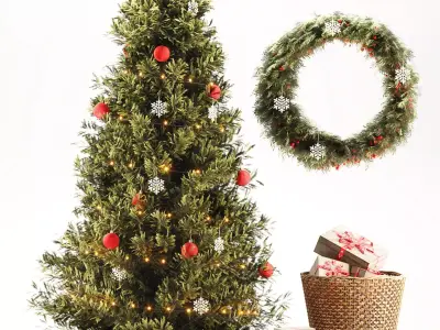 Christmas set 02 3D model