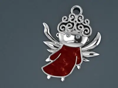 fairy pendant 3D print model