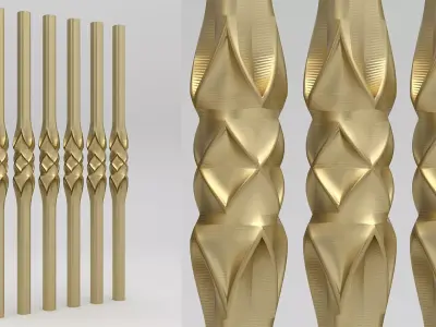 Twisted Baluster 3D model