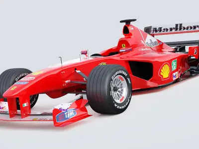F1 Ferrari F2000 3D model