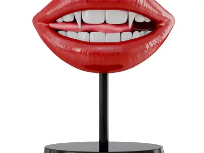 Figurine Lips Vampir Teeth 3D model