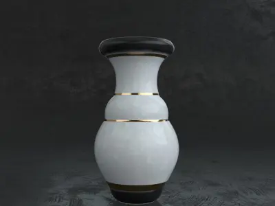 Decorative Vase set 3D model 3D model