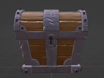 Fantasy Chest 3D  Free low-poly 3D model