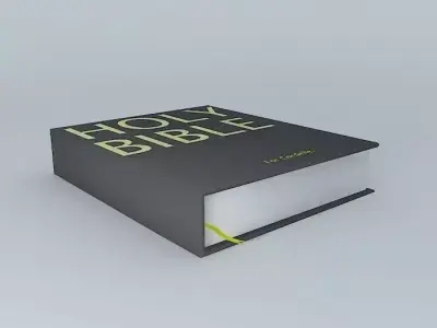 Holy Bible [my first attempt at a book and a Bible] for Cordelle Free 3D model