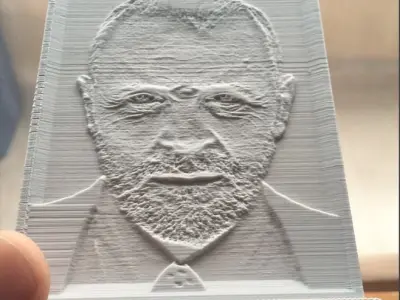 Anthony Hopkins portrait picture in frame  Free 3D print model