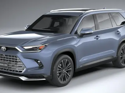 Toyota Grand Highlander Platinum 2024 3D model