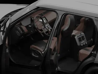 range rover svr 2016 Low-poly 3D model