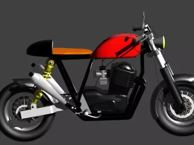 my caferacer bike 3D model