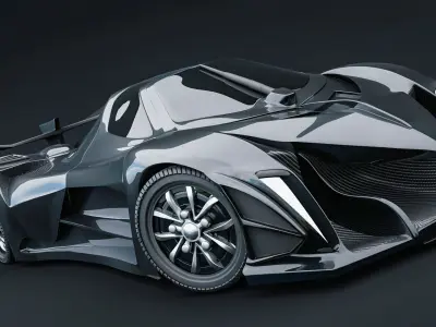 Devel Sixteen Only Car Model Outer Body No Tex  Int 3D model