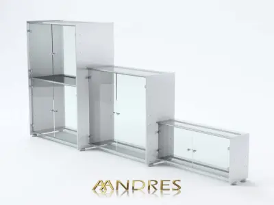 Luxury Shelf System 3D model