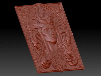 Witch woman 3D print model