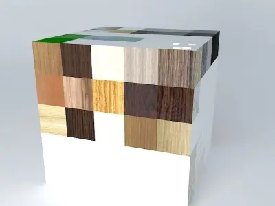 Texture box with different foods Free 3D model