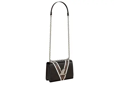 Louis Vuitton Bag Twist Epi Black with studs 3D model