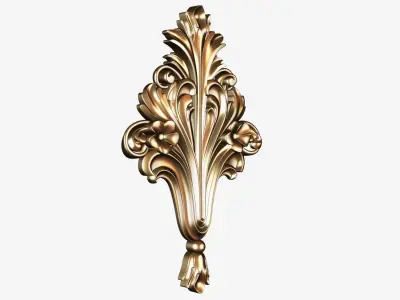 Carved decor ornament for cnc 28 3D model