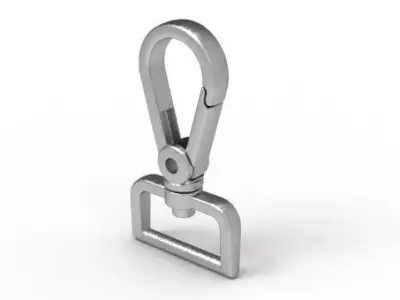 Luxury Metal Bag Hook  Premium Purse Carabiner  20mm 3D print model