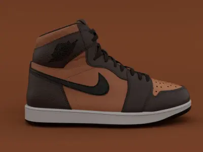 AirJordan 1 Retro HighOG Color Chocolate 3D model