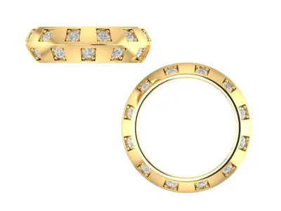 LE DAMIER DE LV ELV RING 3D print model