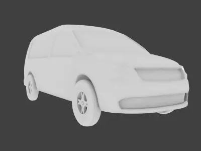 Simple Car Free low-poly 3D model