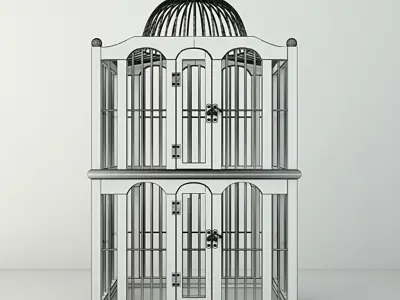 Dallon Decorative Cage by ZARA HOME 3D model