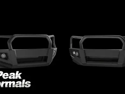 Everest and Ranger Bullbar Low-poly 3D model