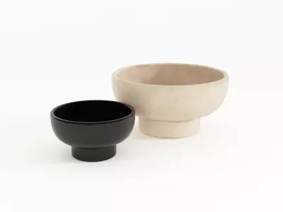 Modern Ceramic Bowl 3D model
