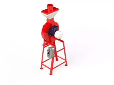 WG 4002 - Grain crusher - scrapper - 1 kW 3D model