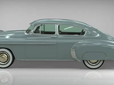 Chevy Fleetline Coupe 1949 Low-poly 3D model