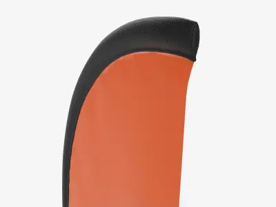 Feather type flag with weight 3D model