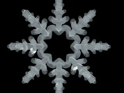 Snowflakes snowflake 3D model