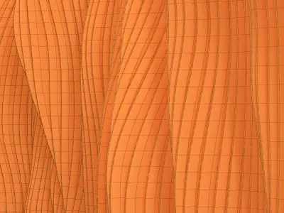Parametric wall long noise 3D model