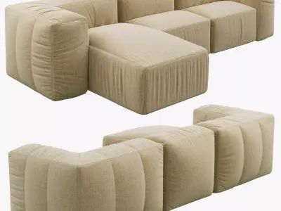 Restoration Hardware Preconfigured Fulham Left-Arm sofa 3D model