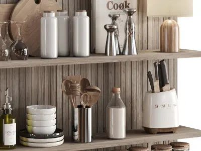 kitchen accessories 063 Low-poly 3D model