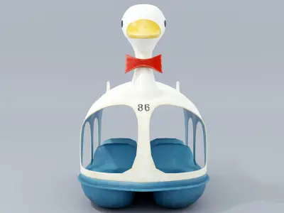 Duck paddle boat 3D model