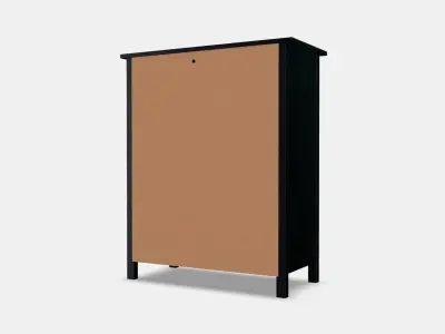 HEMNES chest of drawers with 6 drawers 1 Low-poly 3D model