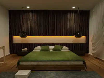 BED ROOM Free low-poly 3D model