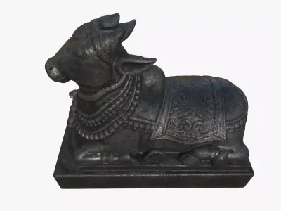 nandhi statue sculpture hi poly 3D model
