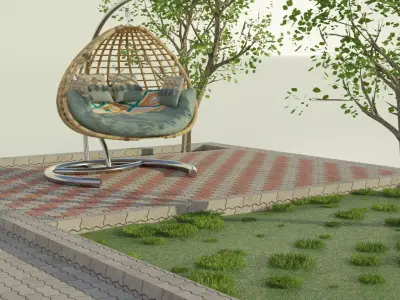 Swing Chair Free 3D model