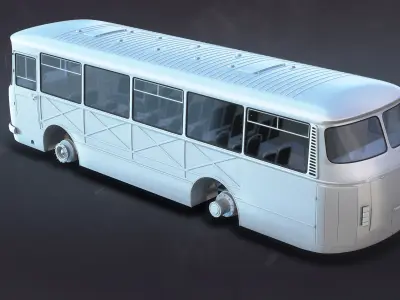 LAZ-695N Abandoned  3D model