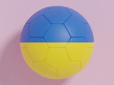 Flag Soccer Ball Collection 6 3D model