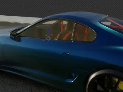 Game Ready Toyota Supra Low-poly 3D model