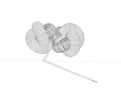 Sweater thread ball 3D model