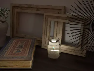 Vintage decorative frames 3D model
