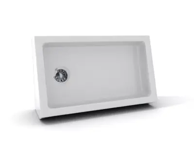 White Ceramic Sink model pack Low-poly 3D model