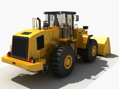 Wheel Loader 02  3D model