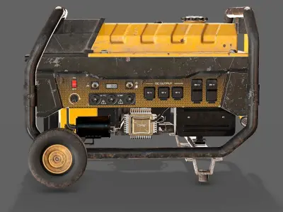 Portable Generator  Low-poly 3D model