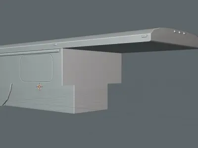TimmyBuilt Truck Bed Camper 3D Model Low-poly 3D model