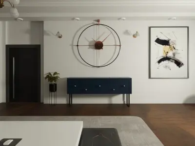 Office Interior design 3D model get