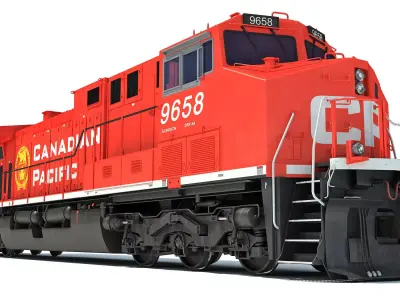 Canadian Pacific Locomotive 3D model