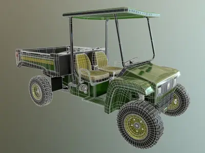 John Deere Gator Low-poly 3D model